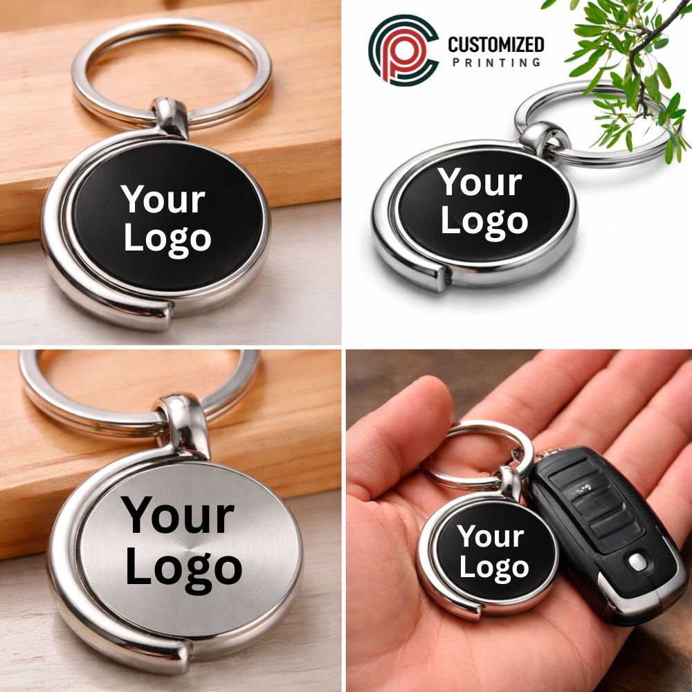 Custom Round Metal Keychains in Pakistan – Engraved & Printed Keyrings