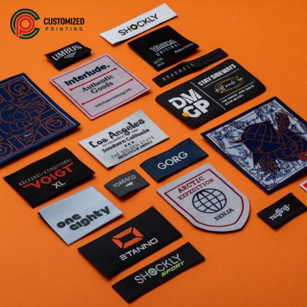 Custom Woven Labels Pakistan -Fabric Woven Tags with Logo