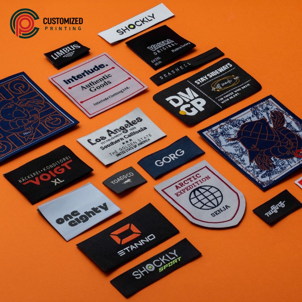 Custom Woven Labels Pakistan -Fabric Woven Tags with Logo