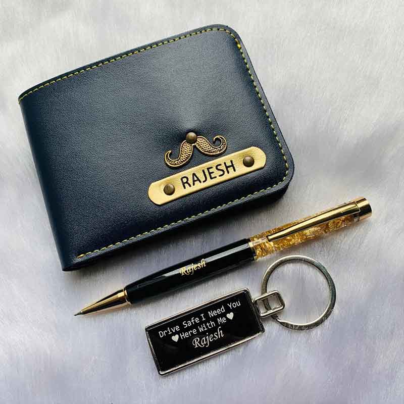 Customized Name Wallet and Keychain
