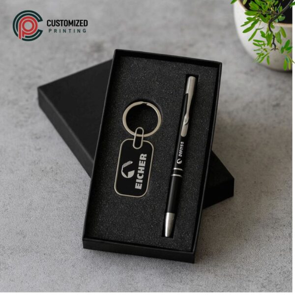 Premium Keychain & Pen Gift Set - Custom Corporate Gifts
